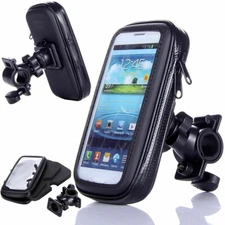 360° Motorcycle Bike Bicycle Handlebar Mount Holder Waterproof Cell Phone Bag 