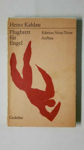 79735 Heinz Kahlau FLUGBRETT FÜR ENGEL Gedichte HC - 第 1/1 張圖片