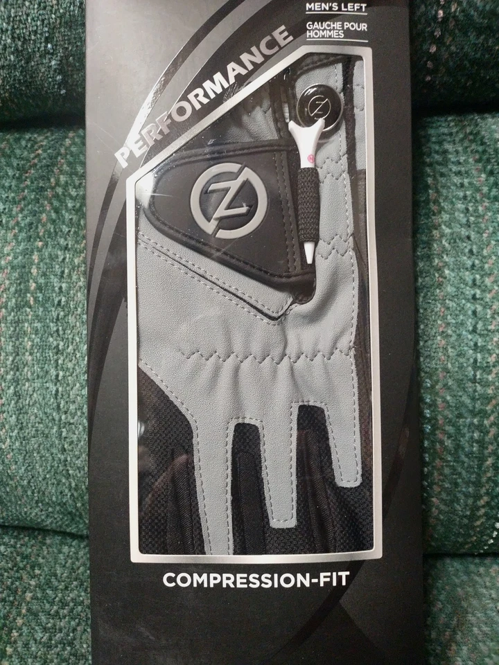 Guantes de golf Zero Friction para hombre mano izquierda talla única gris y negro Foto 2 de 4