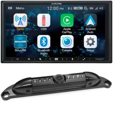 Alpine iLX-W650 7" Digital Multimedia Receiver with Slim License Plate Camera