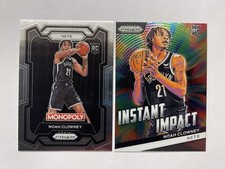 Noah Clowney Rookie Lot Panini Prizm Instant Impact & Monopoly RC Base Nets