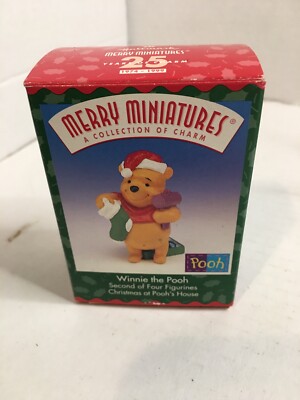 Hallmark Merry Miniatures Figurine 2nd in Series Christmas at Pooh's House