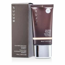 BNIB BECCA EVER MATTE SHINE PROOF FOUNDATION 40ml SHELL