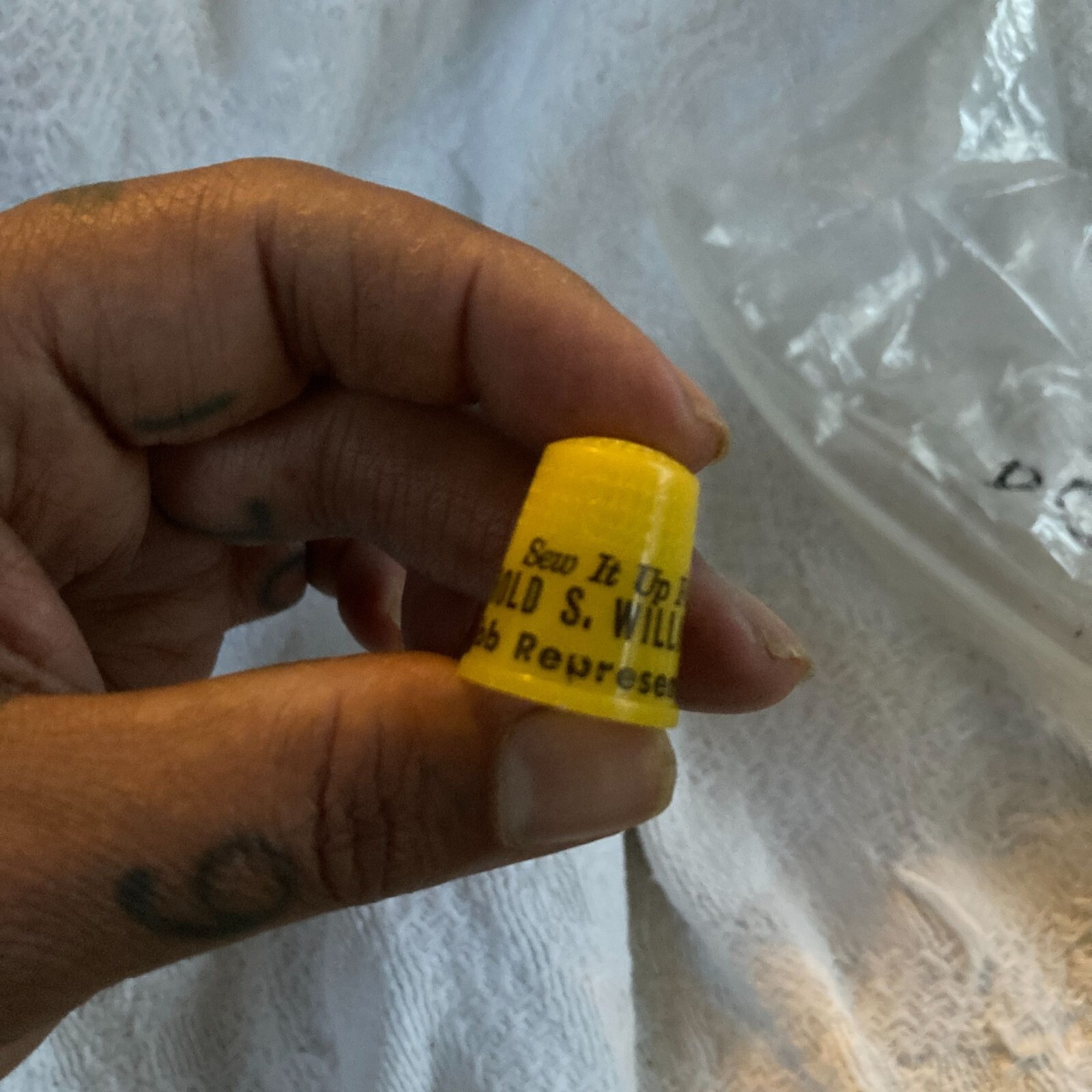 Vintage PLASTIC ADVERTISING THIMBLES Insurance Political Lot of 22 eBay