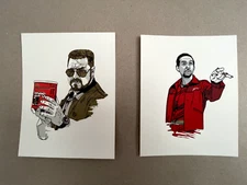 Walter & Jesus Handbill Print Set by Tyler Stout - NT Mondo - The Big Lebowski
