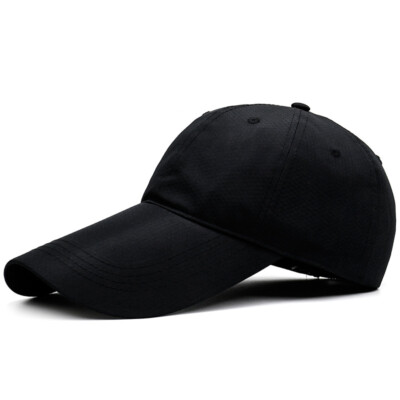 M/XL/XXL Quick Drying Baseball Cap 11cm Long Bill Breathable Running Big Hat