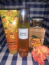 Bath  Body Works Mango Mai Tai Fragrance Mist, Body Cream, Shower Gel Set/