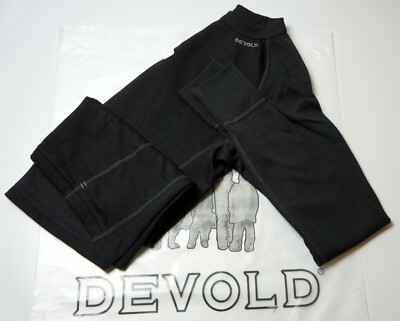 DEVOLD DUO ACTIVE MAN SHIRT 100% Merino Base Layer Underwear Black Size M MEDIUM