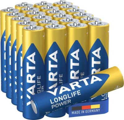 VARTA Batterien AAA, 24 Stück, Longlife Power, Alkaline, 1,5V,