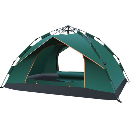 US 3-4 Personen Pop Up Camping Zelte wasserdicht tragbar Kuppel Zelt zum Wandern - Bild 1 von 15