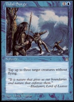 Moderate Play, English MTG Regular Tidal Surge Stronghold Magic the  Gathering | eBay