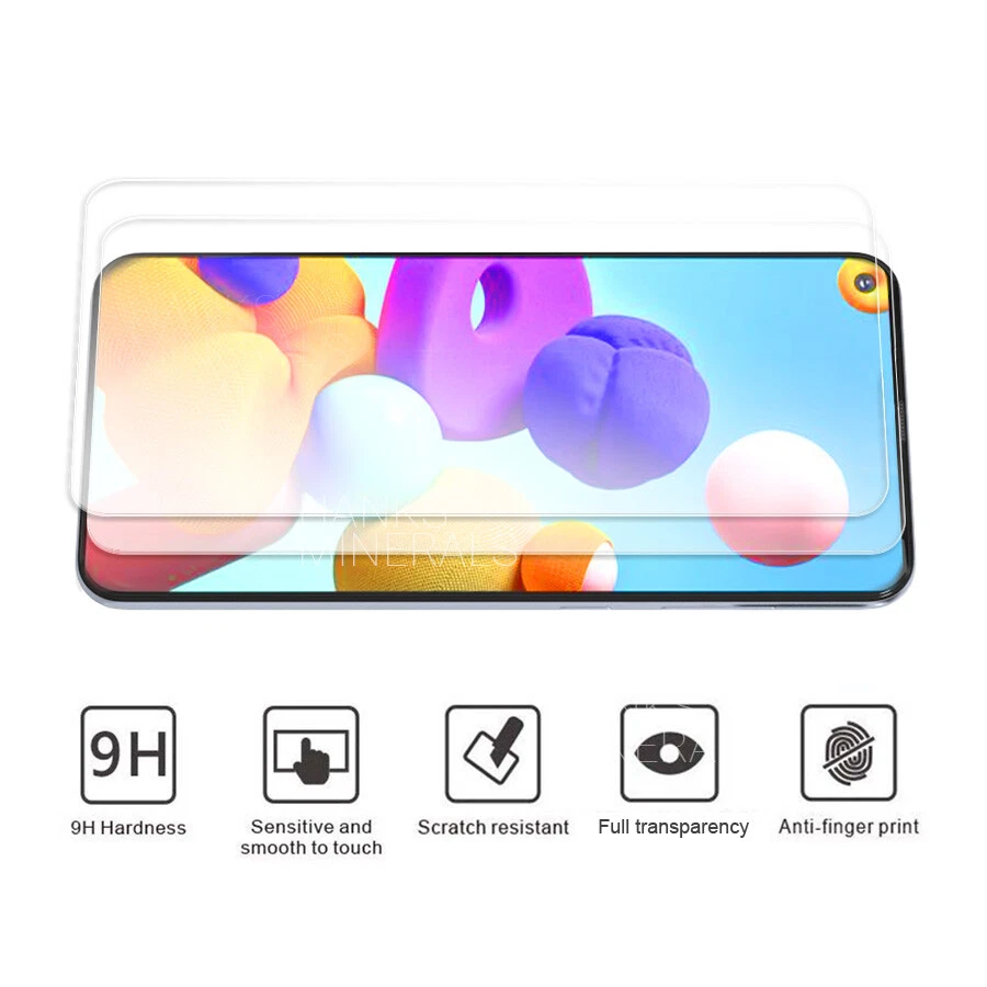 Paquete de 3 protectores de pantalla de vidrio templado para Samsung Galaxy A11 A21 A21s Foto 2 de 3