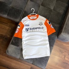 Fila FC Luton Town 2015 2016 Away Jersey White Orange Size M Barnfield College