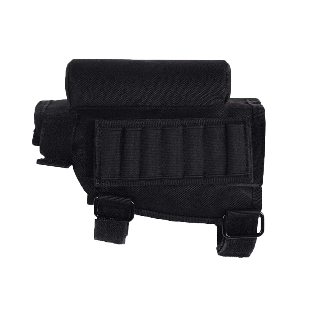 Tactical Rifle Buttstock Cheek Rest Riser Ammo Cartridges Carrier Case Holder US