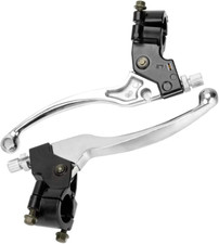 Silver Left Right 7/8" 22Mm Clutch Brake Handle Levers Perch for XR80 XR100 CRF7