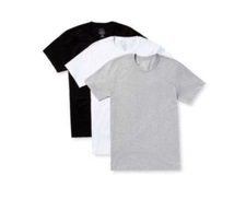 New 3 Pack CLASSIC FIT Calvin Klein Mens V Neck Crew Neck T Shirt Tee