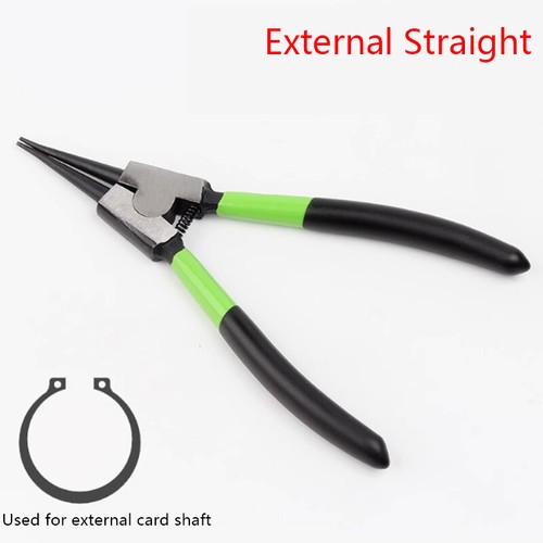 7" Inch Circlip Pliers Internal External Bent Straight Ring Remover Retaining - Picture 14 of 16