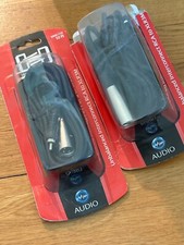 2- Hosa XRM-110 Unbalanced Cable RCA to XLRM, 10 ft