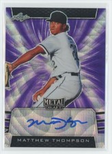 2019 Leaf Metal Draft Matthew Thompson Auto 10/15 Chicago White Sox