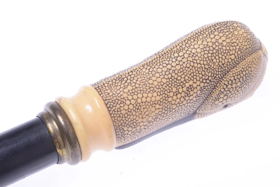 ✅ ANTIQUE CANE WALKING STICK IVORINE* PELICAN BIRD HANDLE WOOD SHAFT 94CM 37” - Image 4 of 4