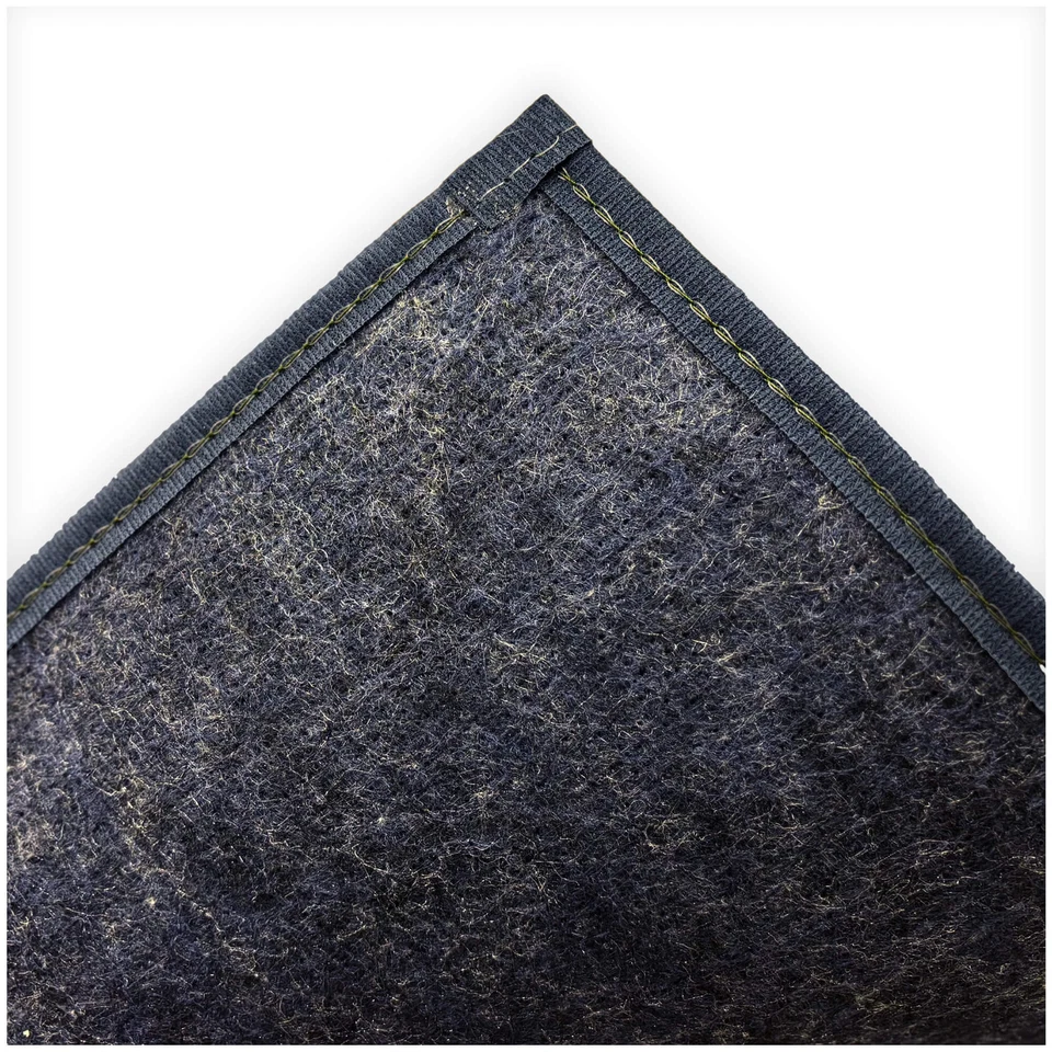 Alfombra Koeckritz Económica Acanalada Azul Interior/Exterior para Patios, Cubierta, Balcón Foto 4 de 4