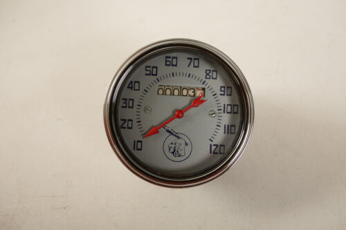 Indian Chief Motorcycle Speedometer (UG1/JSF6) 120 MPH Stewart Warner 1948 NOS
