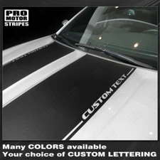 Dodge Charger 2015-2023 Hood Accent Decals Stripes (Choose Color)