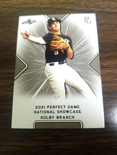 KOLBY BRANCH 2021 LEAF PERFECT NATIONAL SHOWCASE GAME #229 BULLDOGS (PROSPECT)