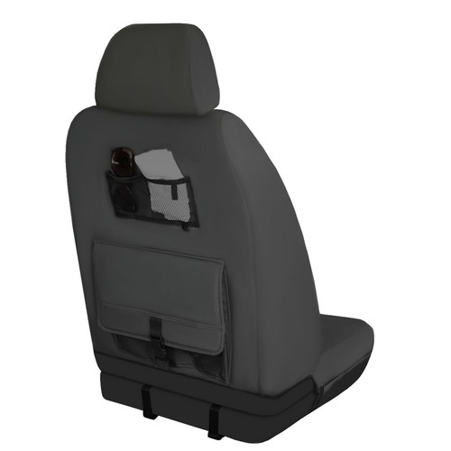 SINGLE CATERPILLAR CAT 9oz CANVAS SEAT COVER FOR TOYOTA LANDCRUISER PRADO - Picture 3 of 4
