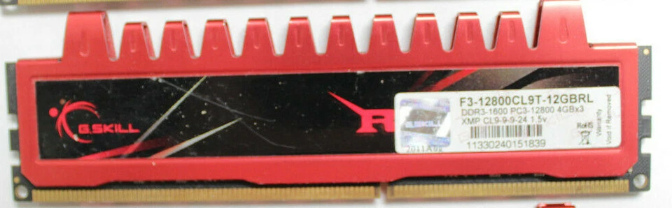 16GB Kit G.SKILL Gaming Desktop Memory ( 4GB x4 ) PC3-12800U DDR3-1600 Shield - Image 3 of 4