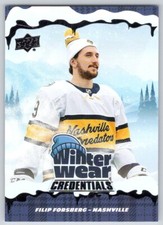 2022-23 Upper Deck Credentials Winter Wear Filip Forsberg #ww-3 SSP Insert