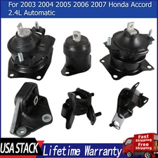 For 2003-2007 Honda Accord 2.4L Auto Engine Motor & Transmission Mount Set 6PCS