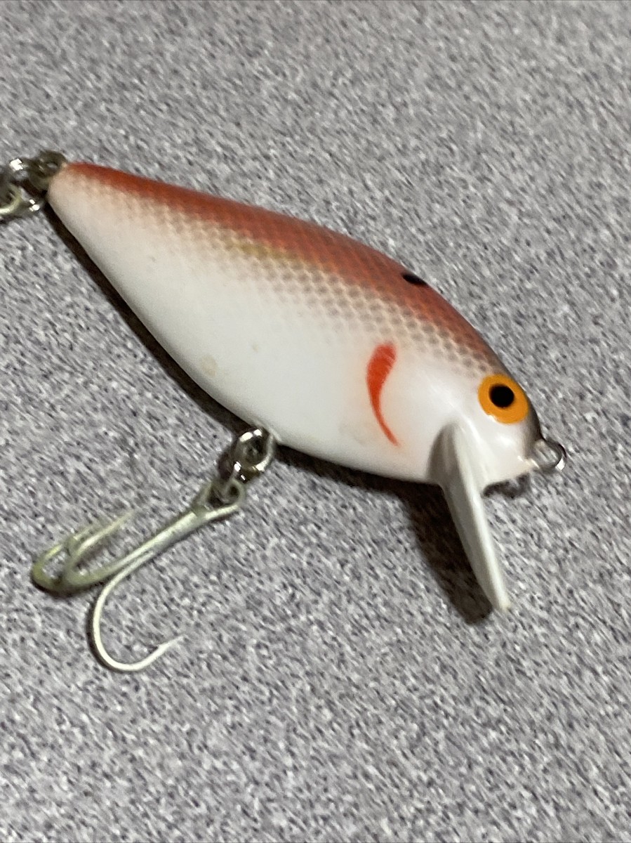 Leurre de pêche vintage BOMBER Speed Shad Chartreuse/Perle 3 Screwtail