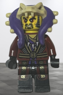 Lego  Minifigur njo136, Ninjago / Tournament of Elements, Chen Krallen Waffen Se