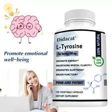L-Tyrosine 500 MG Promote Energy*Maintains Mental Clarity*Promotes Alertness