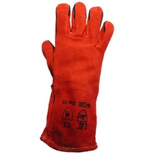 Heat Resistant Gloves Gauntlets Hot Glove Polyco Leather Apron Heat Safety Wear