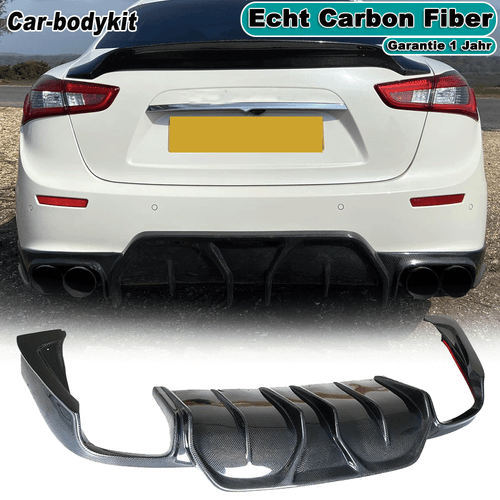 Difusor trasero de carbono difusor parachoques trasero para Maserati Ghibli 2014-21  - Imagen 1 de 13