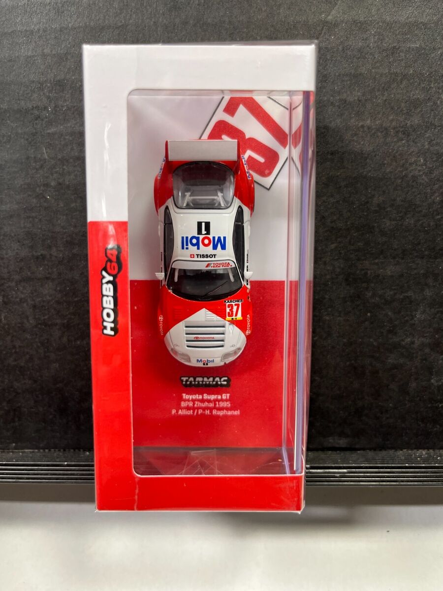 1/64 TARMAC 1995 TOYOTA SUPRA GT #37 BPR ZHUHAI RED & WHITE 1/64 TARMAC 1995 TOYOTA SUPRA GT #37 BPR ZHUHAI RED & WHITE