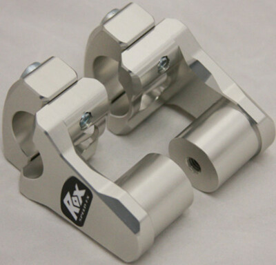 ROX SPEED FX Risers Pivoting 2'' Oversized Handlebars Clear Anodized 1R-P2PPA