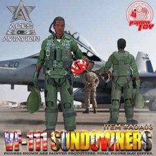 RAMEN TOY ACES OF AVIATION 1 12 SUNDOWN 6  FIGURE CUSTOM GI JOE FIGHTER PILOT