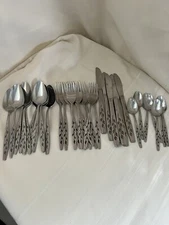 Vintage 1960’s  Viners of Sheffield Stainless Flatware Mixed Lot - 37 Pc England