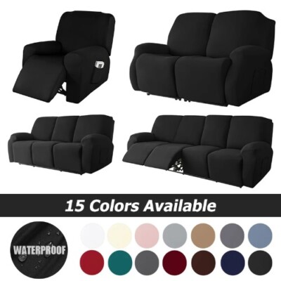  Elastic Sofa Cover Stretch Recliner Cover Spandex Couch Cover  1/2/3/4 Seater