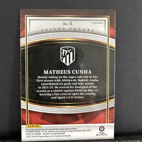 2022-23 Panini Select La Liga MATHEUS CUNHA Select Future #5 ⚽️⚽️ - Picture 18 of 18