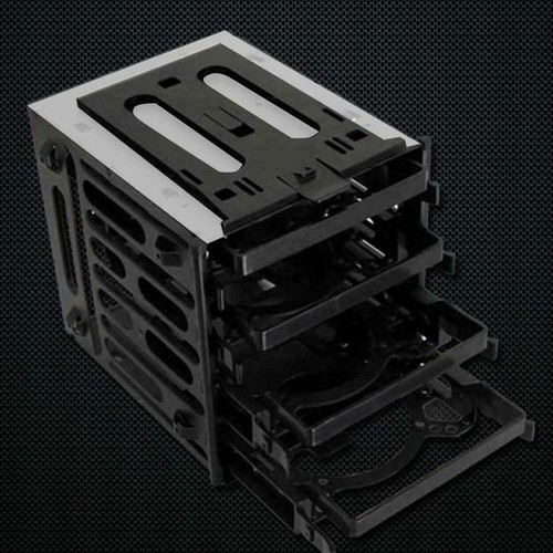 5.25" 4x 3.5" HDD SATA SSD HDD Cage Hard Drive Caddy best A4K3 Bracket π₯ - Picture 2 of 5
