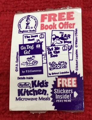 VINTAGE MINIATURE  DR. SEUSS  STICKERS (4)  PROMO OFFERING 