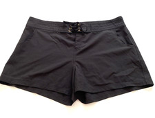 LA BLANCA Black Swim Board Shorts Pockets Stretch Size XL