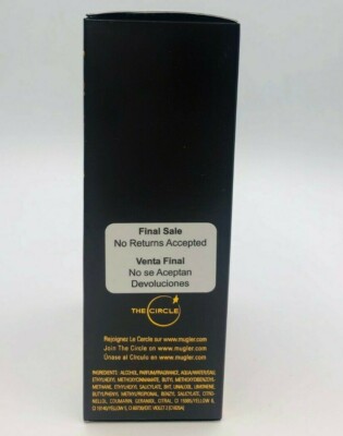 A MEN Pure Malt Thierry Mugler 3.4 oz Eau de Toilette spray