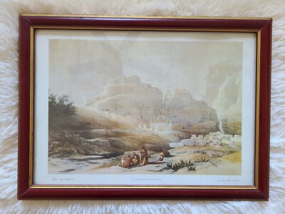 Vtg Lithography Petra The Acropolis Pharaoh's Palace David Roberts L. Haghe #14