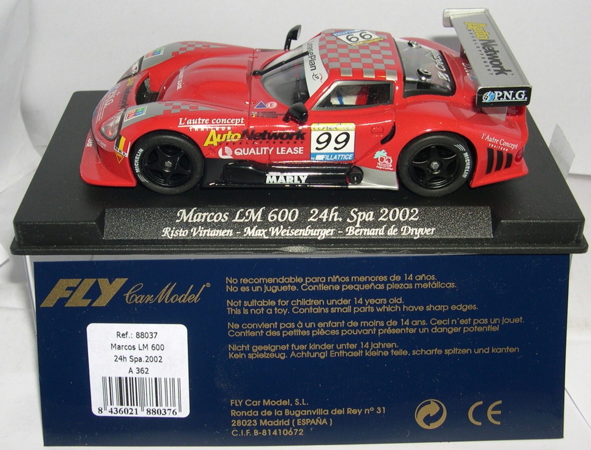 スロットカーFLY A28 Marcos LM 600