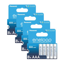 32 Panasonic Eneloop Rechargeable Aaa Hr03 Batteries Blister Pack 1.2V 800Mah